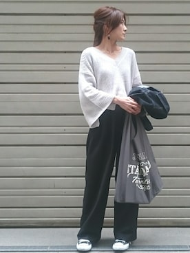 「N.（N. Natural Beauty Basic）（エヌエヌナチュラルビューティーベーシック）のアイテム（アクセサリー）」を使った、Ayaさん（レディース・151cm）の冬コーディネート