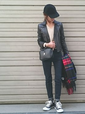 「N.（N. Natural Beauty Basic）（エヌエヌナチュラルビューティーベーシック）のアイテム（アクセサリー）」を使った、Ayaさん（レディース・151cm）の春コーディネート