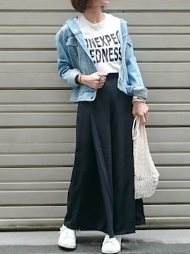 「UNITED ARROWS（ユナイテッドアローズ）のアイテム（エコバッグ/サブバッグ）」を使った、Ayaさん（レディース・151cm）の春コーディネート