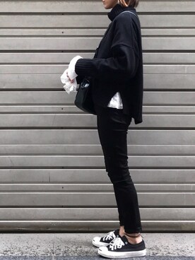 「N.（N. Natural Beauty Basic）（エヌエヌナチュラルビューティーベーシック）のアイテム（スニーカー）」を使った、Ayaさん（レディース・151cm）の秋コーディネート