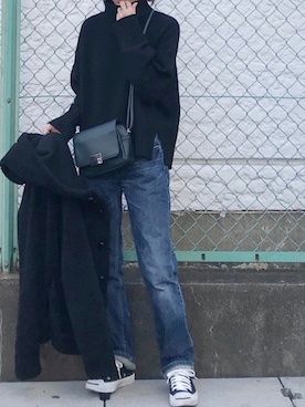 「N.（N. Natural Beauty Basic）（エヌエヌナチュラルビューティーベーシック）のアイテム（スニーカー）」を使った、Ayaさん（レディース・151cm）の冬コーディネート