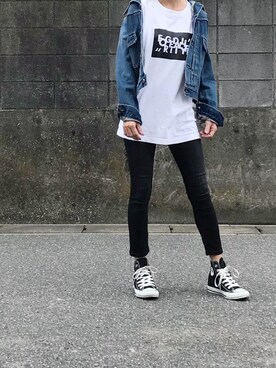 「MAYK（メイク）のアイテム（トップス）」を使った、Ayaさん（レディース・151cm）の秋コーディネート