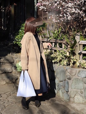 チェスターコートを使った メッシュバッグ のレディース人気ファッションコーディネート Wear