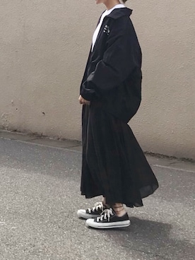 「SAGLiFE（サグライフ）のアイテム（ブルゾン）」を使った、Ayaさん（レディース・151cm）の春コーディネート