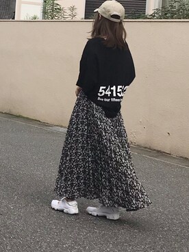 Ayaさんの「WEARISTA Deco × INTER FACTORY　ロゴプリントビッグTシャツ」を使ったコーディネート