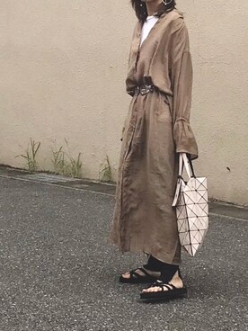 「Shelly island（シェリーアイランド）のアイテム（レギンス/スパッツ）」を使った、Ayaさん（レディース・151cm）の夏コーディネート