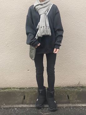 「Starting Over（スターティングオーバー）のアイテム（スウェット）」を使った、Ayaさん（レディース・151cm）の秋コーディネート