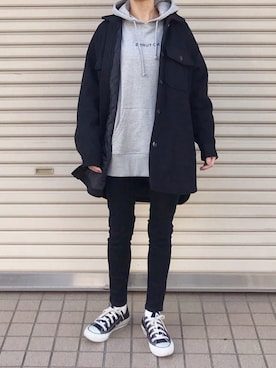 「アントマリーズ」｜「アイテム（カバーオール）」を使った、Ayaさん（レディース・151cm）の冬コーディネート