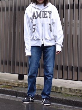 「Boisson Chocolat（ボワソンショコラ）のアイテム」を使った、Ayaさん（レディース・151cm）の春コーディネート