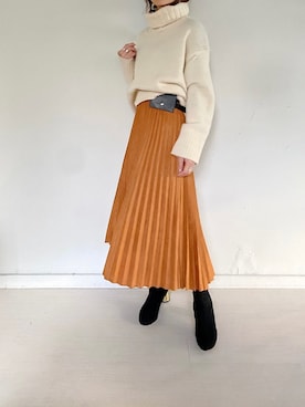 「muure（ミュール）のアイテム」を使った、Ayaさん（レディース・151cm）の冬コーディネート