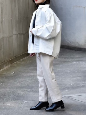 「STUDIOUS(ステュディオス)のアイテム(ベスト)」を使った、Ayaさん(レディース・151cm)の冬コーディネート