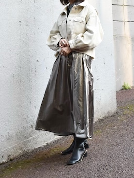 「kivi（キヴィ）のアイテム」を使った、Ayaさん（レディース・151cm）の春コーディネート