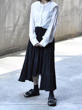 「muure（ミュール）のアイテム」を使った、Ayaさん（レディース・151cm）の春コーディネート