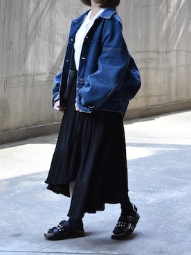 「muure（ミュール）のアイテム」を使った、Ayaさん（レディース・151cm）の春コーディネート