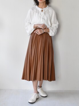 「muure（ミュール）のアイテム」を使った、Ayaさん（レディース・151cm）の春コーディネート