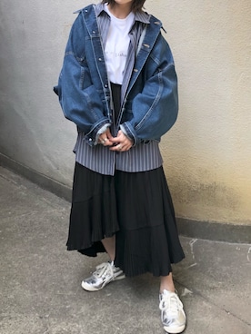 「muure（ミュール）のアイテム」を使った、Ayaさん（レディース・151cm）の春コーディネート