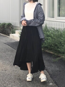 「muure（ミュール）のアイテム」を使った、Ayaさん（レディース・151cm）の春コーディネート