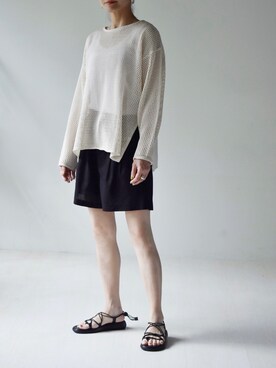 「muure（ミュール）のアイテム」を使った、Ayaさん（レディース・151cm）の春コーディネート