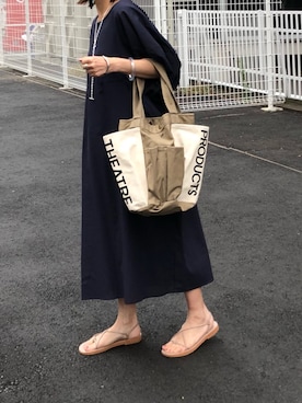 「シアタープロダクツ(THEATRE PRODUCTS)」｜「アイテム（アクセサリー）」を使った、Ayaさん（レディース・151cm）の春コーディネート