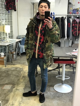 「N°21（ヌメロ ヴェントゥーノ）のアイテム（ジャケット/アウター）」を使った、hiroseさん（メンズ・173cm）の冬コーディネート