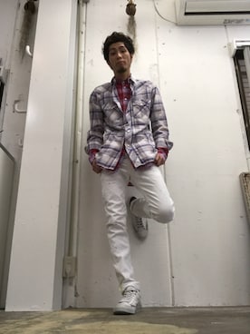 「N°21（ヌメロ ヴェントゥーノ）のアイテム（トップス）」を使った、hiroseさん（メンズ・173cm）の春コーディネート