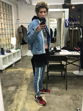 「REPRESENT（リプレゼント）のアイテム（ジャケット/アウター）」を使った、hiroseさん（メンズ・174cm）の冬コーディネート