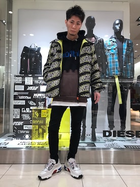 「JK」｜「アイテム（ナイロンジャケット）」を使った、hiroseさん（メンズ・174cm）の冬コーディネート