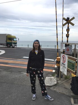 「JOYRICH(ジョイリッチ)のアイテム(帽子)」を使った、Eva Wangさん(レディース・170cm)の春コーディネート