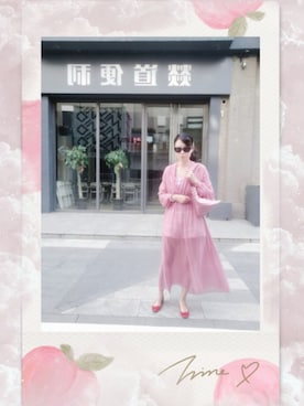 「NaRaYaのアイテム」を使った、佳子Kakoさん（レディース・165cm）の秋コーディネート