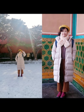 「BOINAS ELOSEGUI（ボイナスエロセギ）のアイテム」を使った、佳子Kakoさん（レディース・165cm）の冬コーディネート