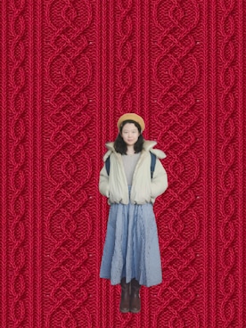 「BOINAS ELOSEGUI（ボイナスエロセギ）のアイテム」を使った、佳子Kakoさん（レディース・165cm）の冬コーディネート