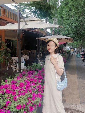 「sanrio（サンリオ）のアイテム」を使った、佳子Kakoさん（レディース・165cm）の春コーディネート