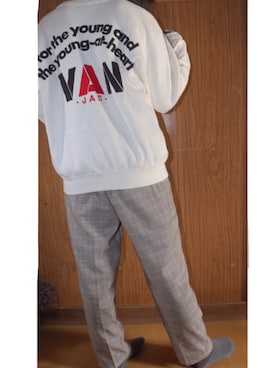 「VAN（バン）のアイテム（トップス）」を使った、h a n a◎さん（レディース・154cm）の秋コーディネート