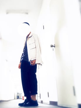 「COMME CA ISM（コムサイズム）のアイテム（ブルゾン）」を使った、you1さん（メンズ・165cm）の秋コーディネート