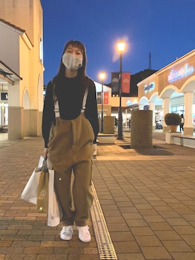 「CALINER（カリネ）のアイテム」を使った、聖菜さん（レディース・163cm）の秋コーディネート