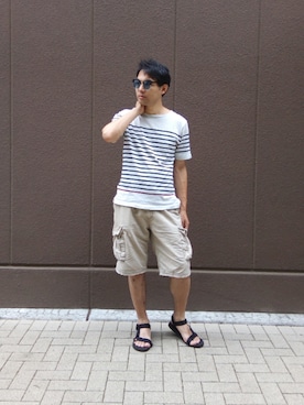 俊さん（メンズ・178cm）の夏コーディネート