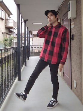 「RAGEBLUE（レイジブルー）のアイテム（レッグウェア）」を使った、俊さん（メンズ・178cm）の秋コーディネート