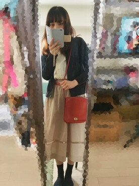 「Grimoire（グリモワール）のアイテム（ワンピース/ドレス）」を使った、asumiさん（レディース・158cm）の春コーディネート
