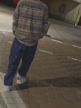 「BIG MAC（ビッグマック）のアイテム（デニムパンツ）」を使った、誰さんさん（メンズ・176cm）の春コーディネート