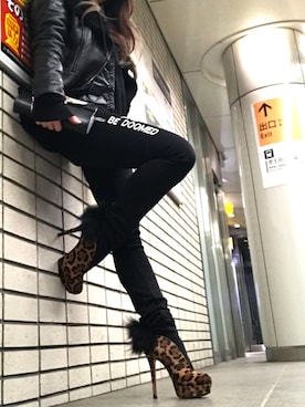 「アレキサンダーワン」｜「アイテム（ブーツ）」を使った、Akiho.Iさん（レディース・160cm）の冬コーディネート