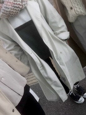 「GU（ジーユー）のアイテム（ノーカラージャケット）」を使った、ぽんさん（レディース・148cm）の夏コーディネート