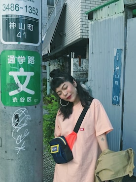「FTC（エフティーシー）のアイテム」を使った、Mokaさん（レディース・157cm）の春コーディネート