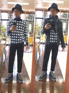 「SANLDK（サンエルディーケー）のアイテム」を使った、masayan さん（メンズ・171cm）の冬コーディネート