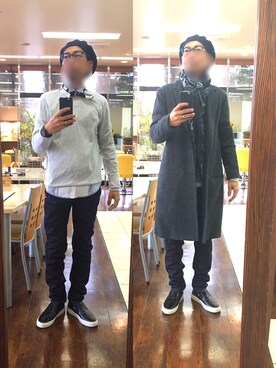 「JUN OKAMOTO（ジュンオカモト）のアイテム」を使った、masayan さん（メンズ・171cm）の冬コーディネート