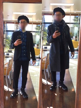 「JUN OKAMOTO（ジュンオカモト）のアイテム」を使った、masayan さん（メンズ・171cm）の冬コーディネート