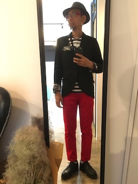 「JUN OKAMOTO（ジュンオカモト）のアイテム」を使った、masayan さん（メンズ・171cm）の夏コーディネート