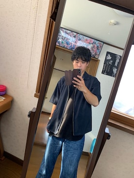 「RAGEBLUE（レイジブルー）のアイテム（その他アウター）」を使った、Masatoさん（メンズ・170cm）の夏コーディネート