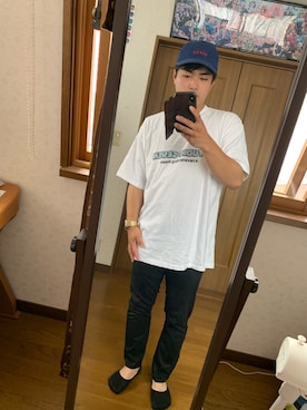 「STUDIO SEVEN（スタジオ セブン）のアイテム（帽子）」を使った、Masatoさん（メンズ・170cm）の夏コーディネート