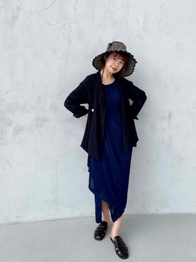 「KBF+」｜「アイテム（帽子）」を使った、kt0urstoreさん（レディース・154cm）の春コーディネート