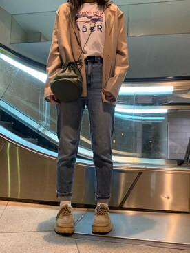 「ADER error（アーダーエラー）のアイテム（ジャケット/アウター）」を使った、Akane Nanbuさん（レディース・154cm）の秋コーディネート